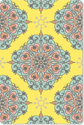 Produktbild von MuchoWow® Mauspad Mousepad Barock - Abstrakt - Muster - Blumen 18x27 cm - Mousepads - Maus Mat - Pad - Mausunterlage