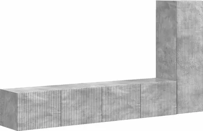 Produktbild von vidaXL TV-Schrankset 3 stk. Beton Grau Holzwerkstoff