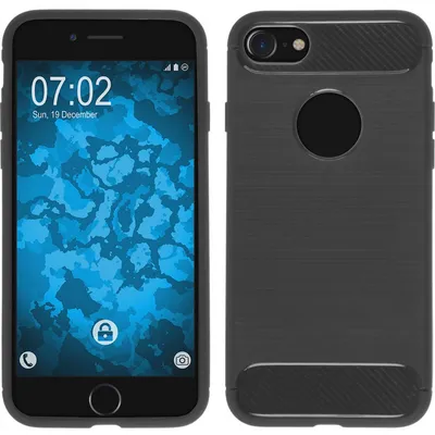 Produktbild von PhoneNatic Case kompatibel mit Apple iPhone 8 Plus - grau Silikon Hülle Ultimate Cover