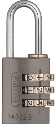 Produktbild von Abzahlenzahl Vorhängeschloss 145 20 Titan - Grau - 5 cm