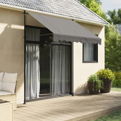 Obrázok produktu pre Maison Exclusive - Markíza zasúvateľná antracitová 200x150 cm látka a oceľ