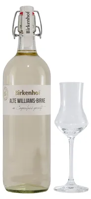 Produktbild von Birkenhof Alte Williams-Birne mit 6 x Gläsern