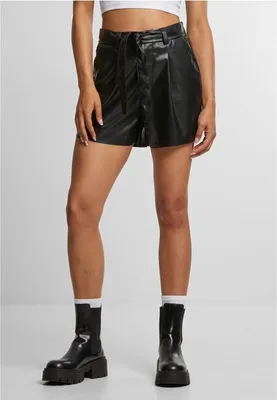 Obrázek produktu pro Dámské kraťasy Urban Classics Ladies Synthetic Leather Shorts black - 28