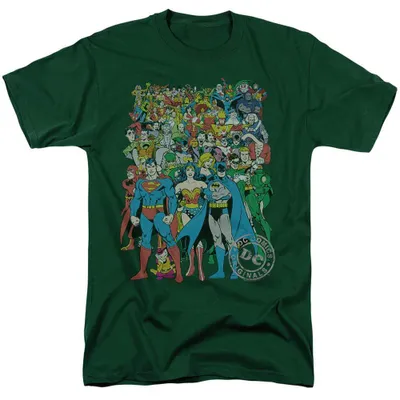 Obrázok produktu pre DC Comics – Pánske/dámske uni tričko TV36119 (veľkosť S) (tmavozelené)