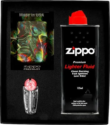 Produktbild von ZIPPO Feuerzeug PSYCHEDELIC SWIR DESIGN Geschenkset Nr. 1
