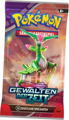 Produktbild von Pokemon Karten Karmesin & Purpur - Gewalten der Zeit Trading Cards - 1 Booster
