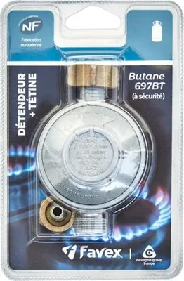 Image de Réducteur de pression butane 28 mb + tétine Sc - Favex