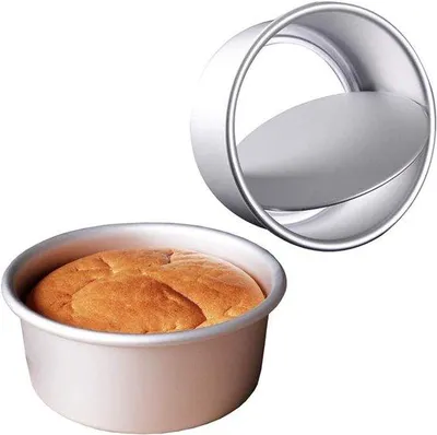 Produktbild von Famanu Springform 2er Set 20 cm - Runde Antihaft-Bakformen mit Boden