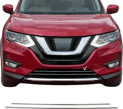 Image de Moulure de Grille de Calandre pour Nissan X Trail 2017-2022 Chromé 2Pcs