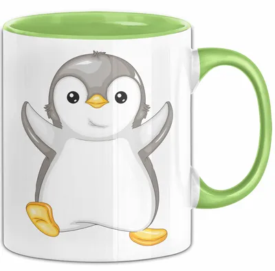 Produktbild von Lustige Pinguin Tasse Geschenk Pinguin-Liebhaber (Grün)