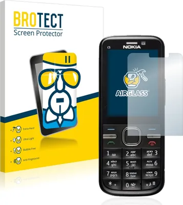 Produktbild von BROTECT Schutzglas für Nokia C5-00 Schutzfolie Panzer Folie Glas Display Schutz klar