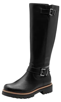 Immagine prodotto di Stivali da donna Marco Tozzi, vegani, con fibbie, colore nero, taglia 37 EU
