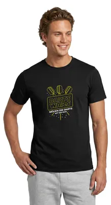 Produktbild von Spreadshirt Darts Wars Mögen Die Darts Mit Dir Sein Männer T-Shirt, 3XL, Schwarz