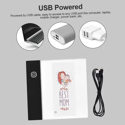 Obrázek produktu pro Flip Book Kit s mini světelnou podložkou LED Lightbox Tablet Design s otvorem 300 listů Flipbook Paper Vazba Šrouby pro kreslení Tracing Animation Sketching Cartoon Creation