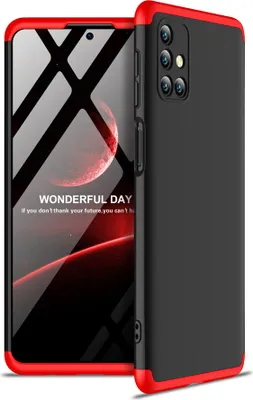 Produktbild von Für Samsung Note 20/Anmerkung 20 Ultra/M31S Handyhülle 360 Grad Full Protection Case Rot schwarz rot