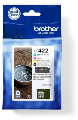 Image de Brother LC422 Value Pack - pack de 4 - noir, cyan, magenta, jaune