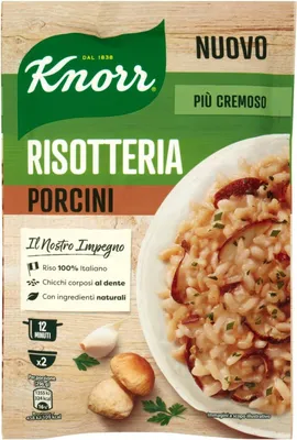 Produktbild von 3x Knorr Risotto funghi Reis Steinpilze 175g 100% italienisch Fertiggerichte