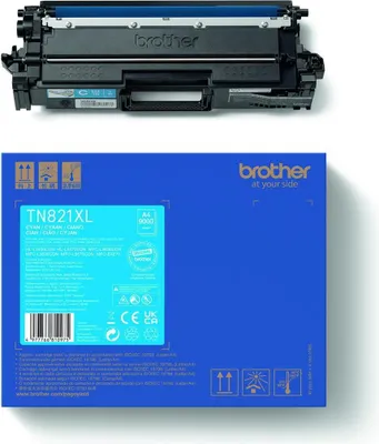 Obrázok produktu pre Brother TN-821XLC, 9000 strany, Azúrová, 1 kusov