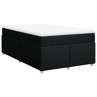 Produktbild von Boxspringbett mit Matratze Schwarz 120x200 cm Stoff