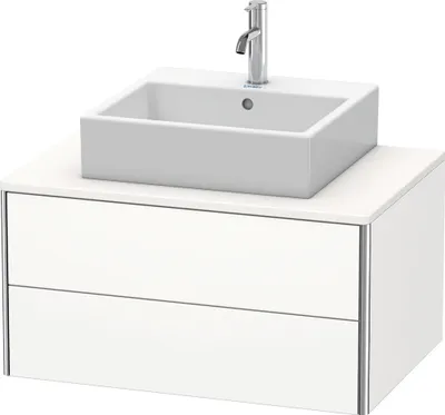 Produktbild von Waschtischunterbau XSQUARE 400x800x548mm weiß seidenmatt 400 x 800 x 548 mm weiß seidenmatt
