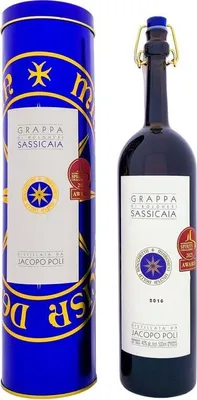 Produktbild von Poli Grappa di Sassicaia + Box 500ml 40% Vol.