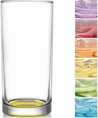 Produktbild von Longdrink Gläser mit farbigem Boden 6 Stück Set