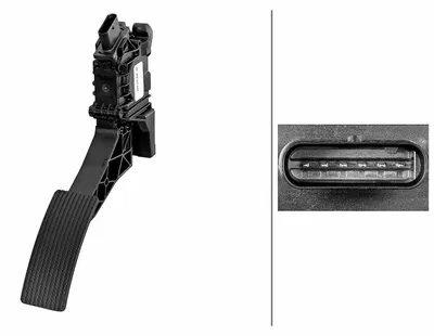Produktbild von Sensor Fahrpedalstellung Automatikgetriebe 6-polig HELLA für u.a. MB GLA