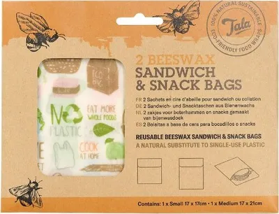 Produktbild von Sandwich- & Snack-Tasche, 2er-Set, Zero Waste - Tala