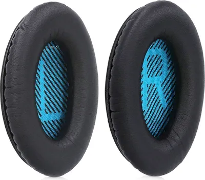 Produktbild von MMOBIEL Ohrpolster Ear Pads für Bose QuietComfort Headset (BLAU / SCHWARZ)