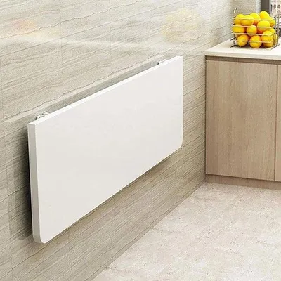 Produktbild von Klapptisch Wandmontage - Platzsparend und stabil - 70x40cm - Weiß