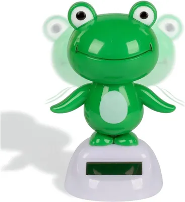 Produktbild von Formano Solarfigur – Frosch – 6 x 10 cm – Lustige Solar-Dekofigur – Tanzend