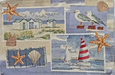 Produktbild von Sander Gobelin Tischset - Beach House - Maritime Design - 32 x 48cm