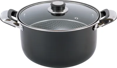 Produktbild von Topf 24 cm, 4 l + Sieb für Pommes frites und Nudeln von KAMILLE