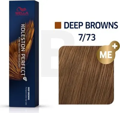 Produktbild von Wella Professionals Koleston Perfect Me+ Deep Browns Professionelle permanente Haarfarbe 7/73 60 ml