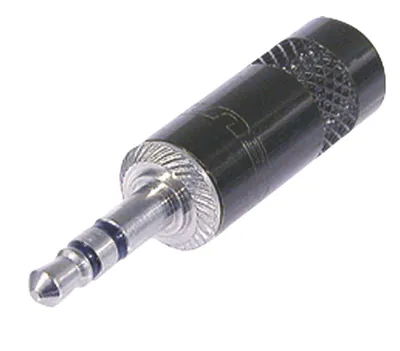Produktbild von Neutrik, Stereo-Klinkenbuchse 3,5mm 3-polig 1/4" Kurzgriff Metall, Schwarz