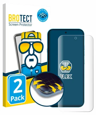 Produktbild von 2x BROTECT Fullscreen Schutzfolie für Nothing Phone (4a) Displayschutz Folie Fullcover Klar Transparent