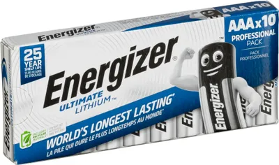 Zdjęcie produktu dla 1x10 ENERGIZER Ultimate Lithium Micro AAA LR 03 1,5 V