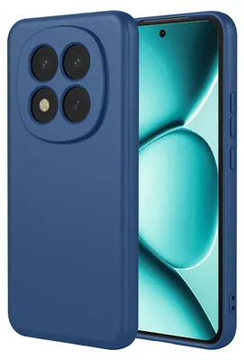 Productafbeelding van MobyDefend Hoesje - Geschikt voor Xiaomi Redmi Note 15 Pro Plus 5G  -  Matte Siliconen Backcover - Blauw
