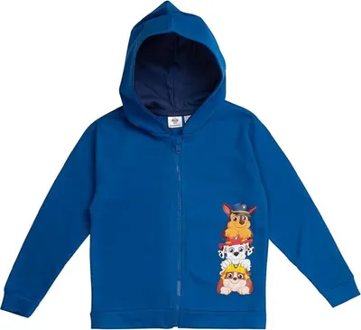 Produktbild von Paw Patrol Sweatjacke für Jungen – Kapuzenpullover mit Reißverschluss Hoodie für Kinder 110/116