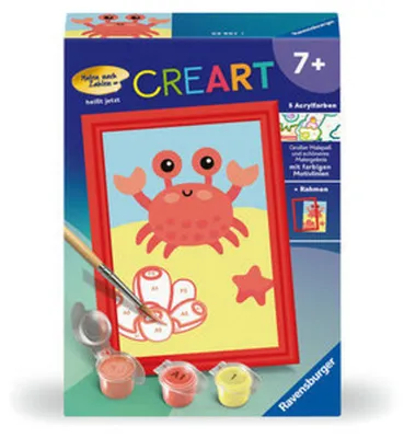 Produktbild von CreArt, Malen nach Zahlen Kinder - Fröhliche Krabbe