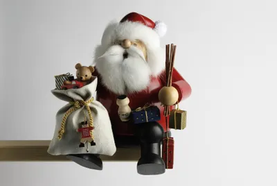 Produktbild von Weihnachtsmann - Kantenhocker (26cm) Räuchermann von KWO