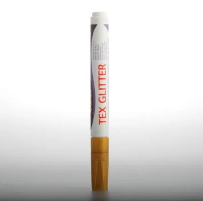 Immagine prodotto di Pennarello per tessuti DARWI TEX glitter 6 ml - verde scuro