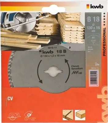 Produktbild von kwb 581811 Kreissägeblatt 130 x 16 mm 1 St