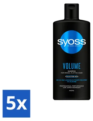 Obrázek produktu pro 5 kusů šamponu Syoss Volume, objem 440 ml, výhodná balení