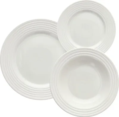 Produktbild von Tognana Porcellane PS070182175, Servierset, Porzellan, Weiß, Rund, 19 cm, 22 cm