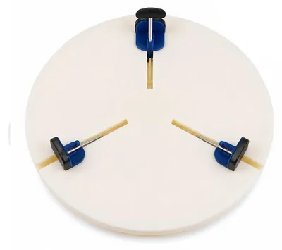 Produktbild von Töpferscheiben-Spannfutter aus ABS (Ø39 cm) mit 15 Stützen, drehbar – Zum Trimmen von Keramik, für Reparaturen und für Anfänger
