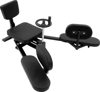 Image de Appareil d'écartement des jambes - Appareil d'étirement des jambes - Angle d'étirement réglable de 0 à 210° - Entraînement à la souplesse - Fitness à domicile - Noir