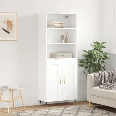 Produktbild von vidaXL Highboard Weiß 69,5x34x180 cm Holzwerkstoff