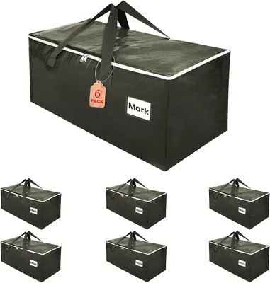 Productafbeelding van Verhuiszakken 6-Stuks - Grote opbergzakken voor kleding verhuisdozen