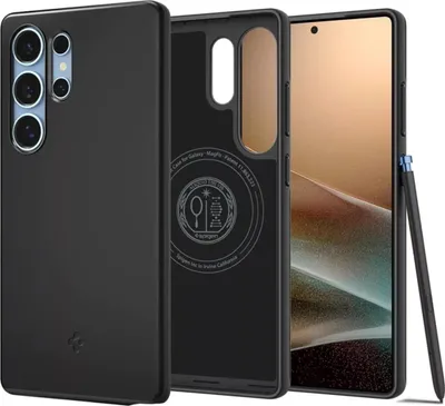 Produktbild von SPIGEN Spigen Galaxy S25 Ultra Case Thin Fit (MagFit) Black